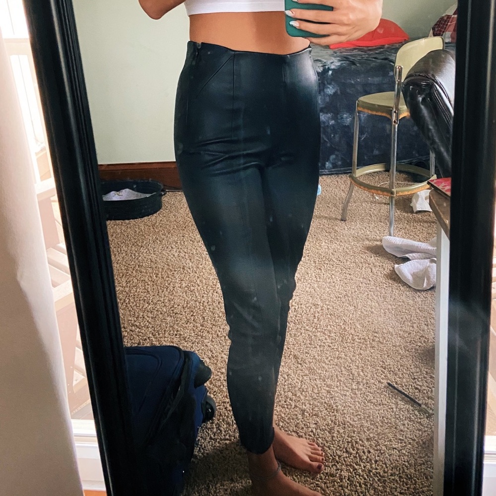Zara leather pants